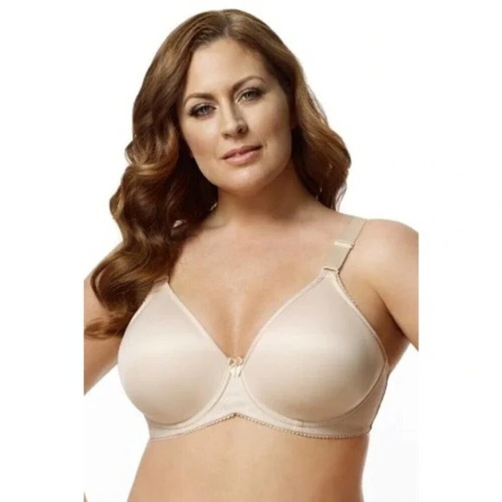 Elila Bra 42E / 42DD Microfiber Underwired Nude NWT